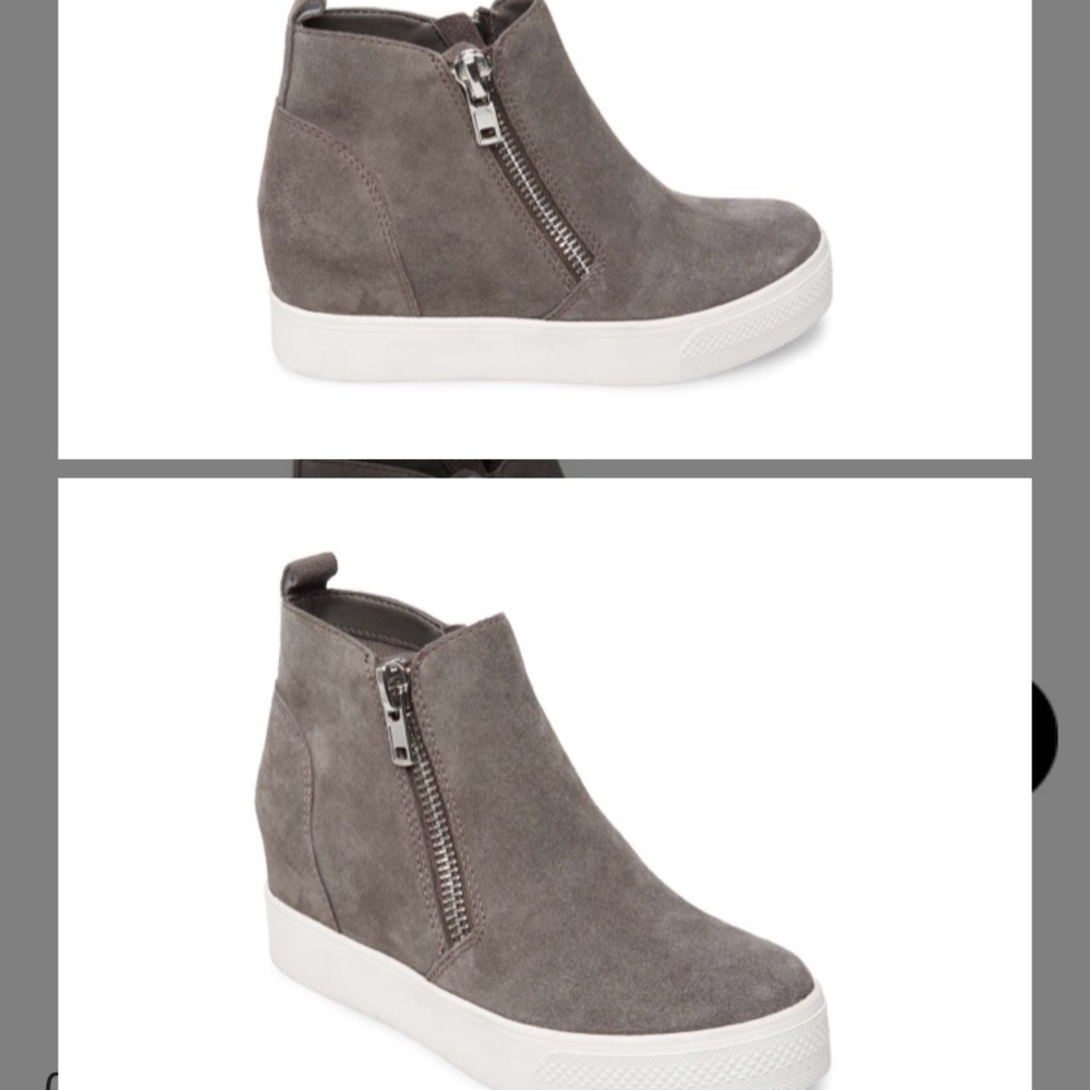 ISO Steve Madden Wedgie Grey Suede